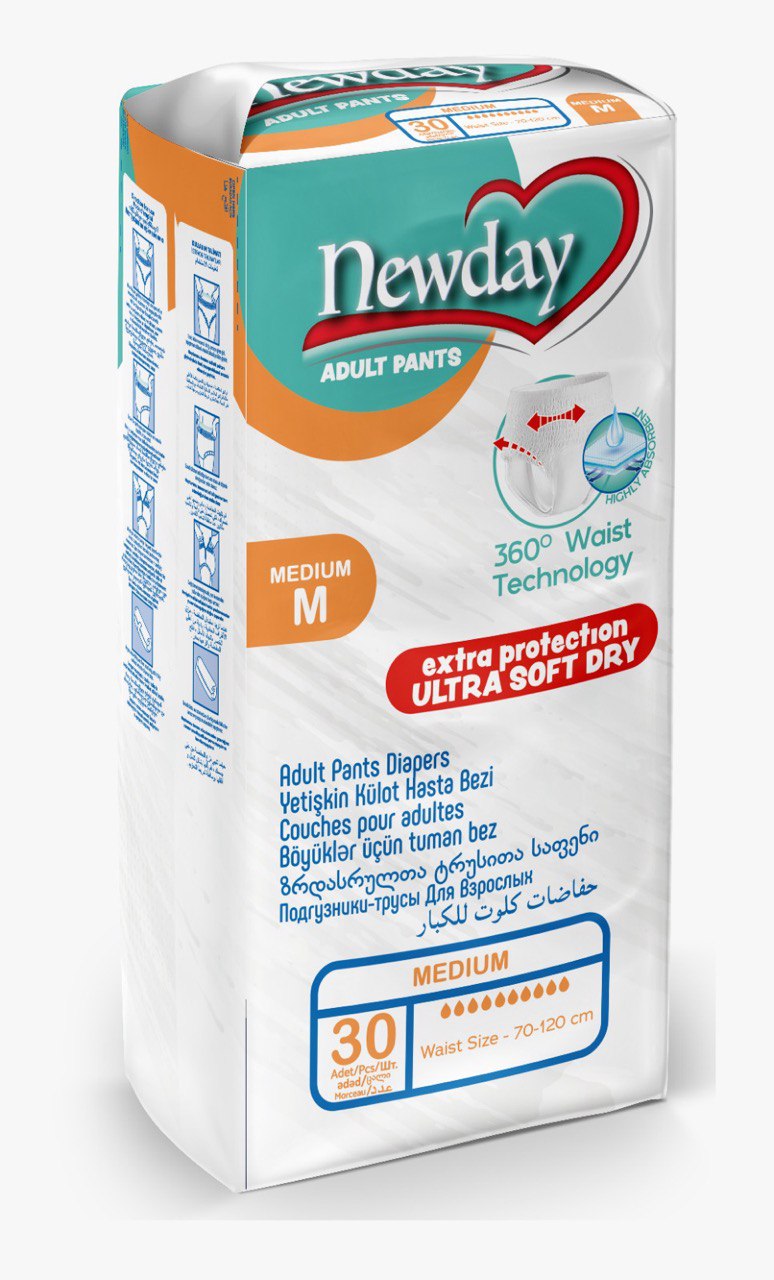 Підгузки-труси для дорослих NEWDAY розмір M